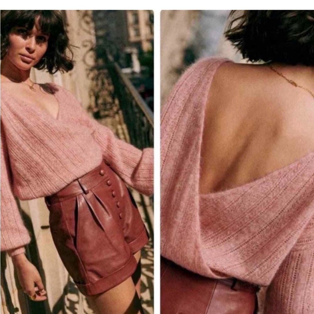 Sézane Cristina Jumper in Blush XXS